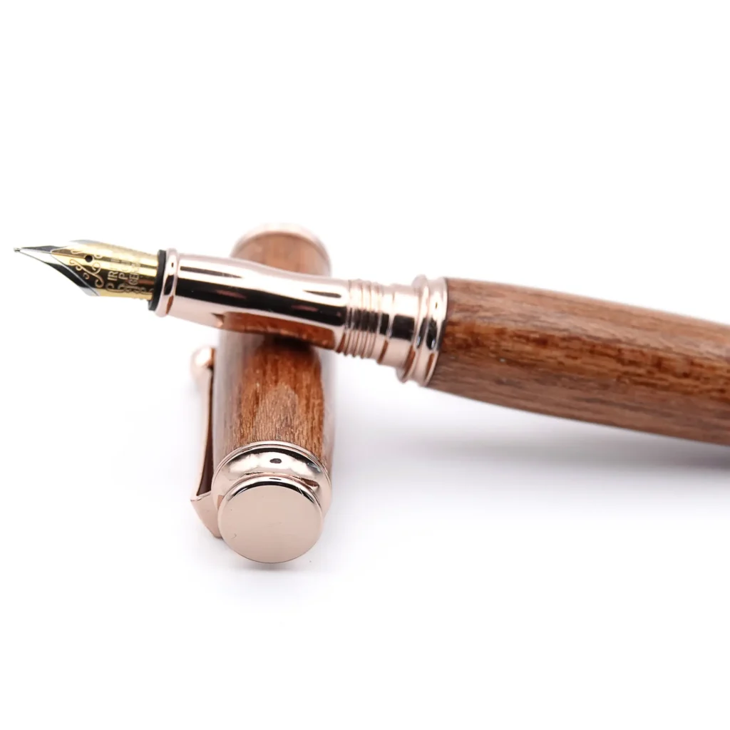 Sapele Fountain Pen with Gold Plated Fittings (535)