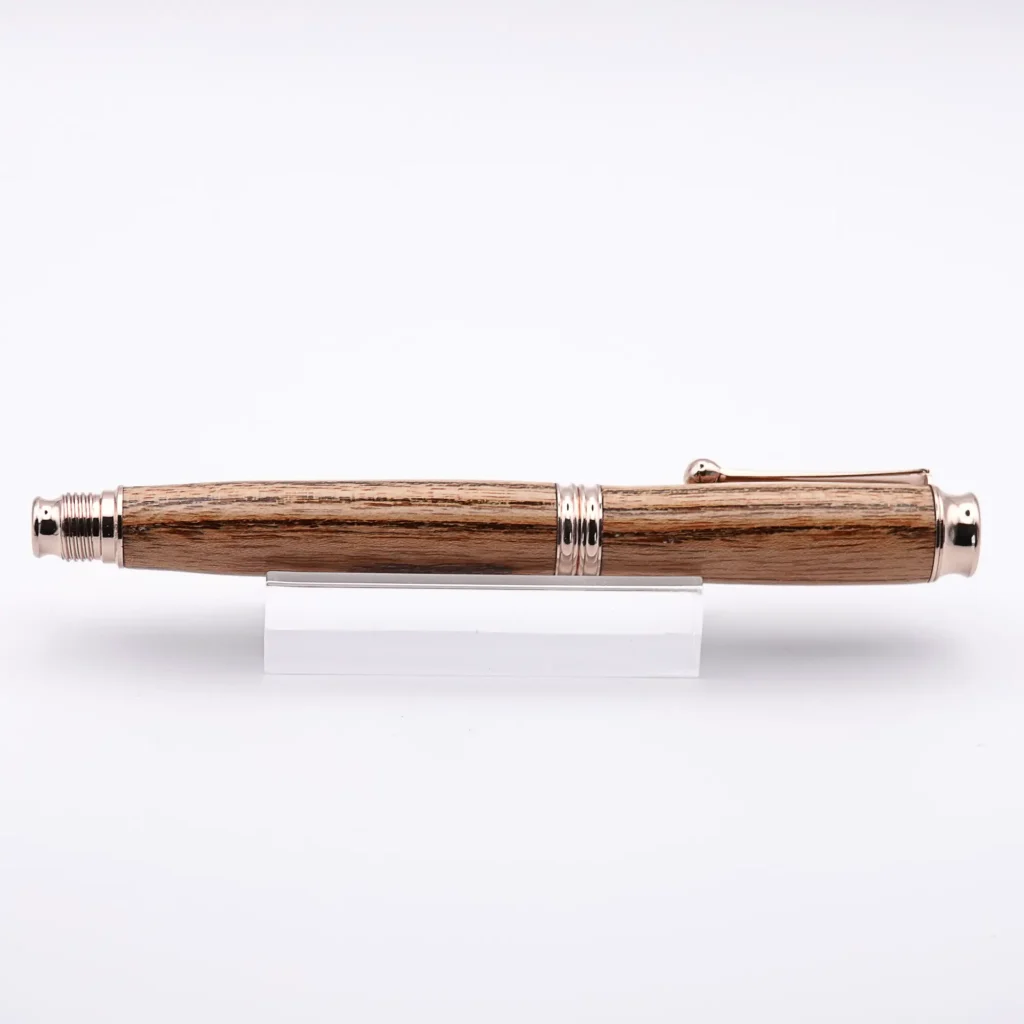 Kentucky Coffee Tree Fountain Pen with Rose Gold Plated Fittings (667)