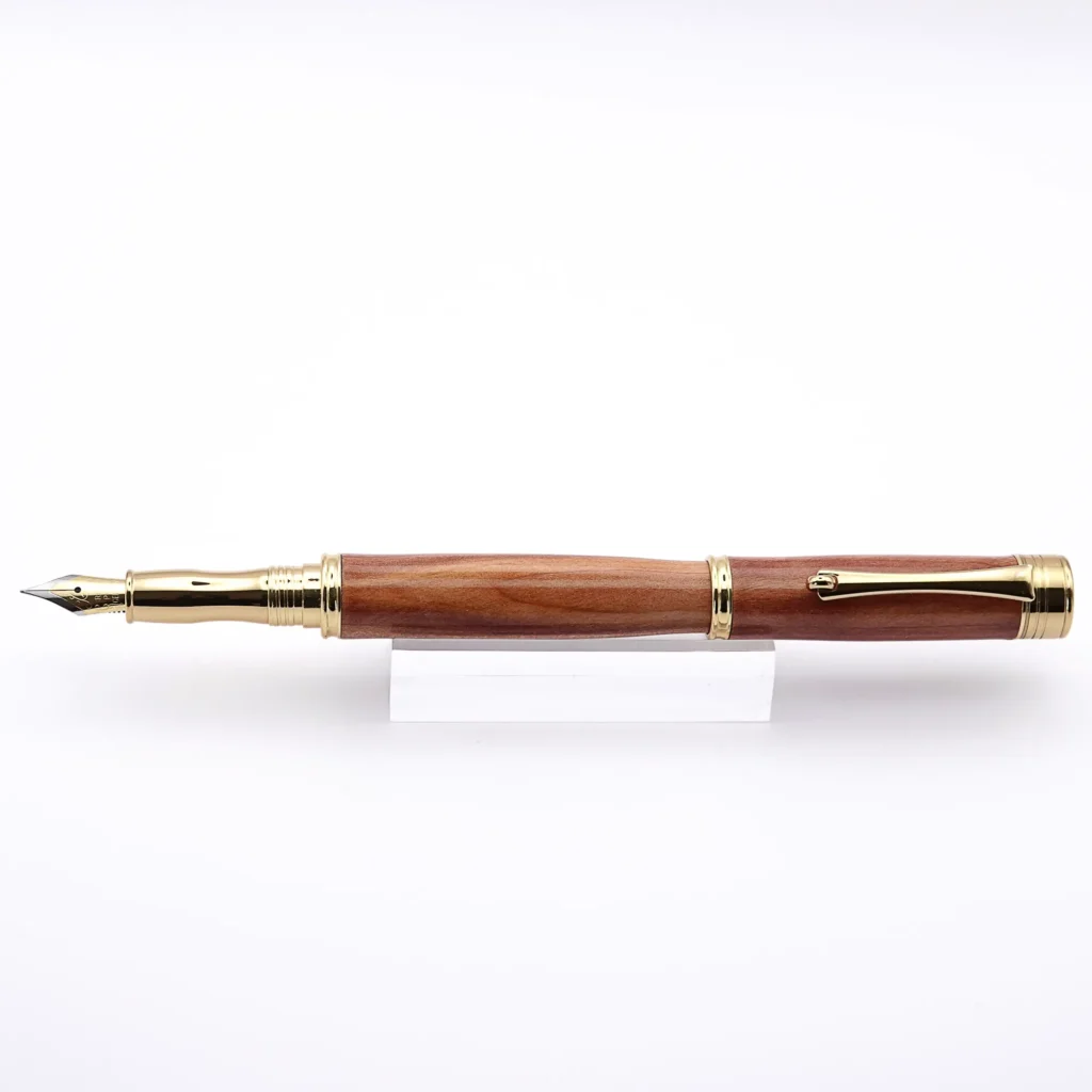 Cedar Fountain Pen with Gold Plated Fittings (796)