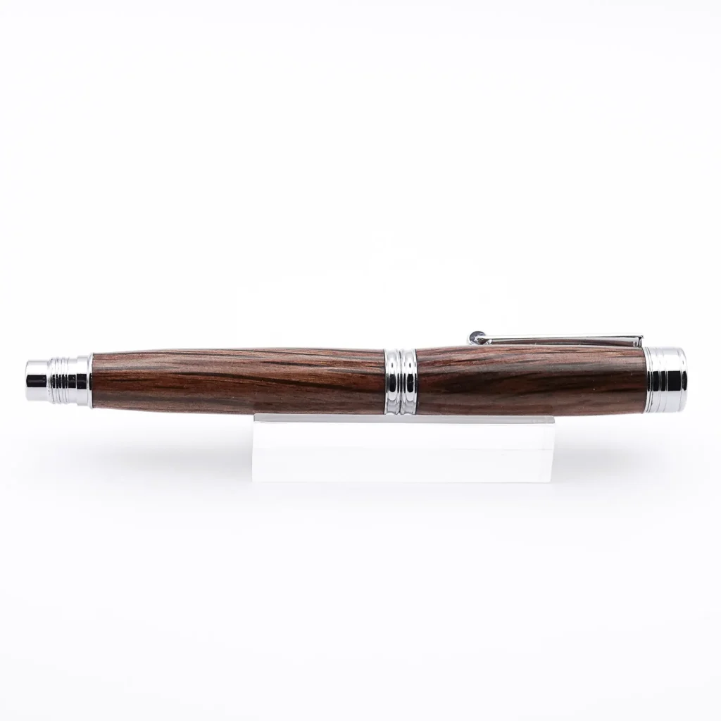 Holm Oak Fountain Pen with Chrome Plated Fittings (906)