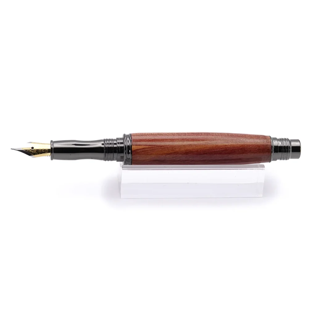 Cedar Fountain Pen with Gun Metal Fittings (942)