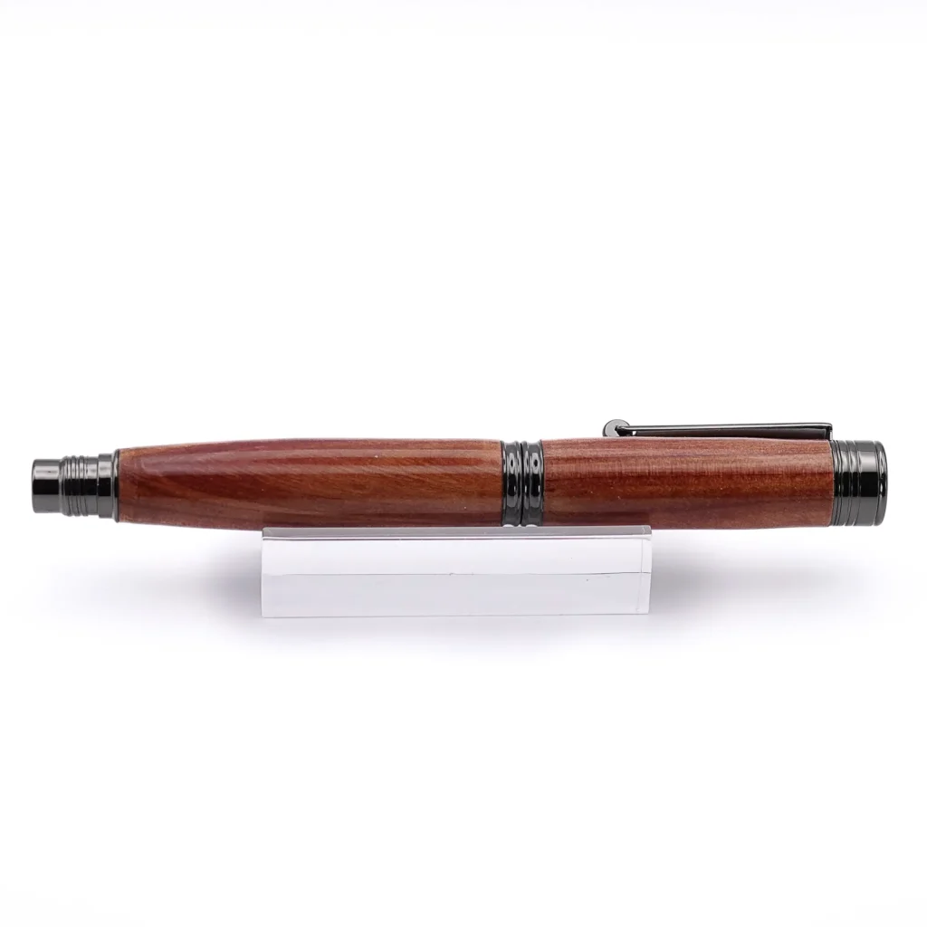 Cedar Fountain Pen with Gun Metal Fittings (942)