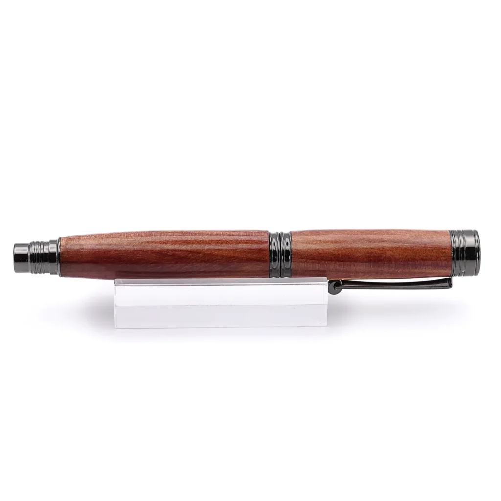 Cedar Fountain Pen with Gun Metal Fittings (942)