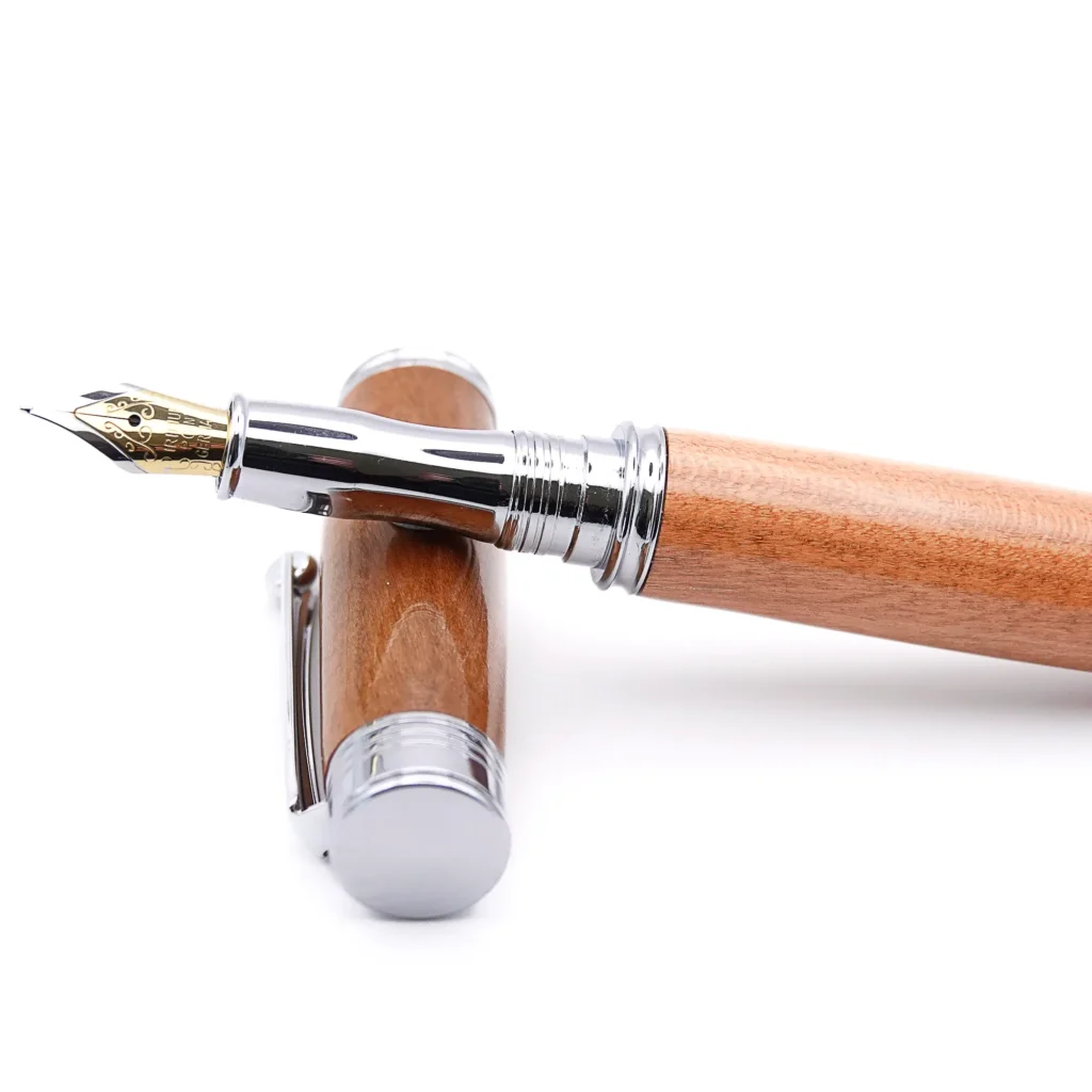 Cherry Fountain Pen with Chrome Plated Fittings (945)