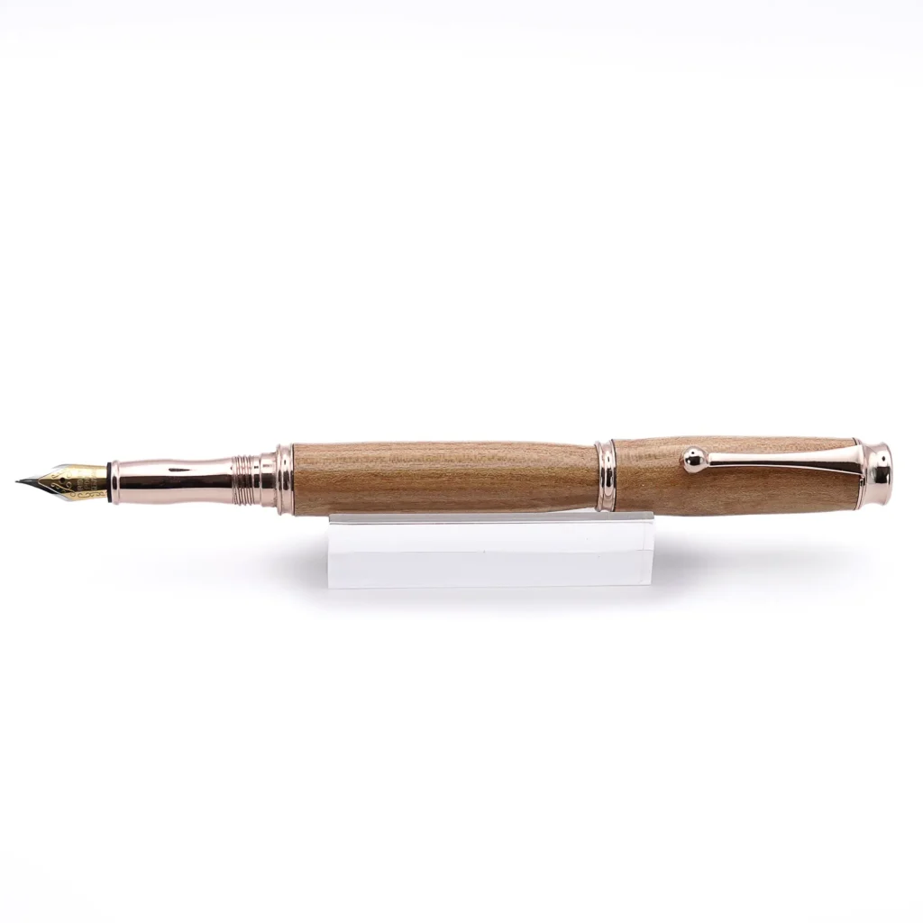 English Elm Fountain Pen with Rose Gold Plated Fittings (949)