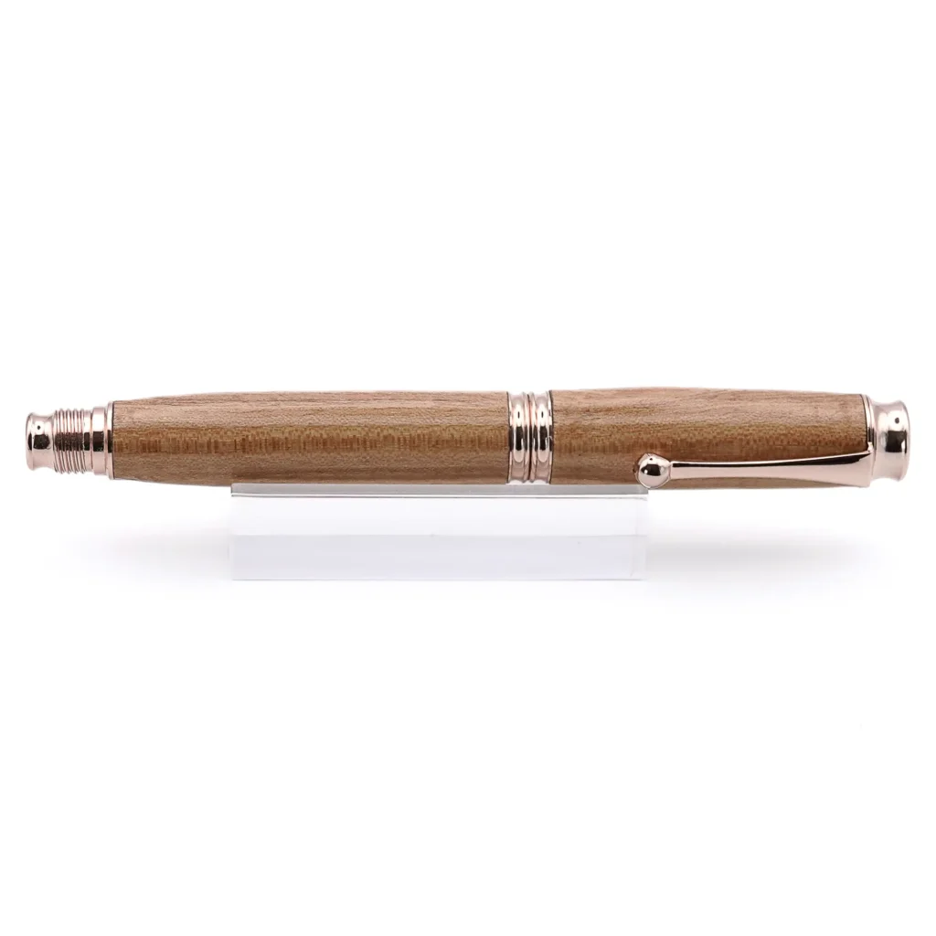 English Elm Fountain Pen with Rose Gold Plated Fittings (949)