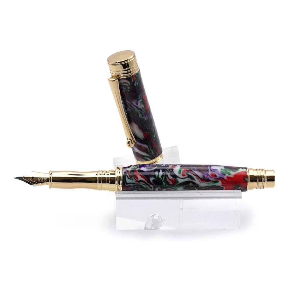 Multicoloured Fountain Pen with Gold Plated Fittings (950)