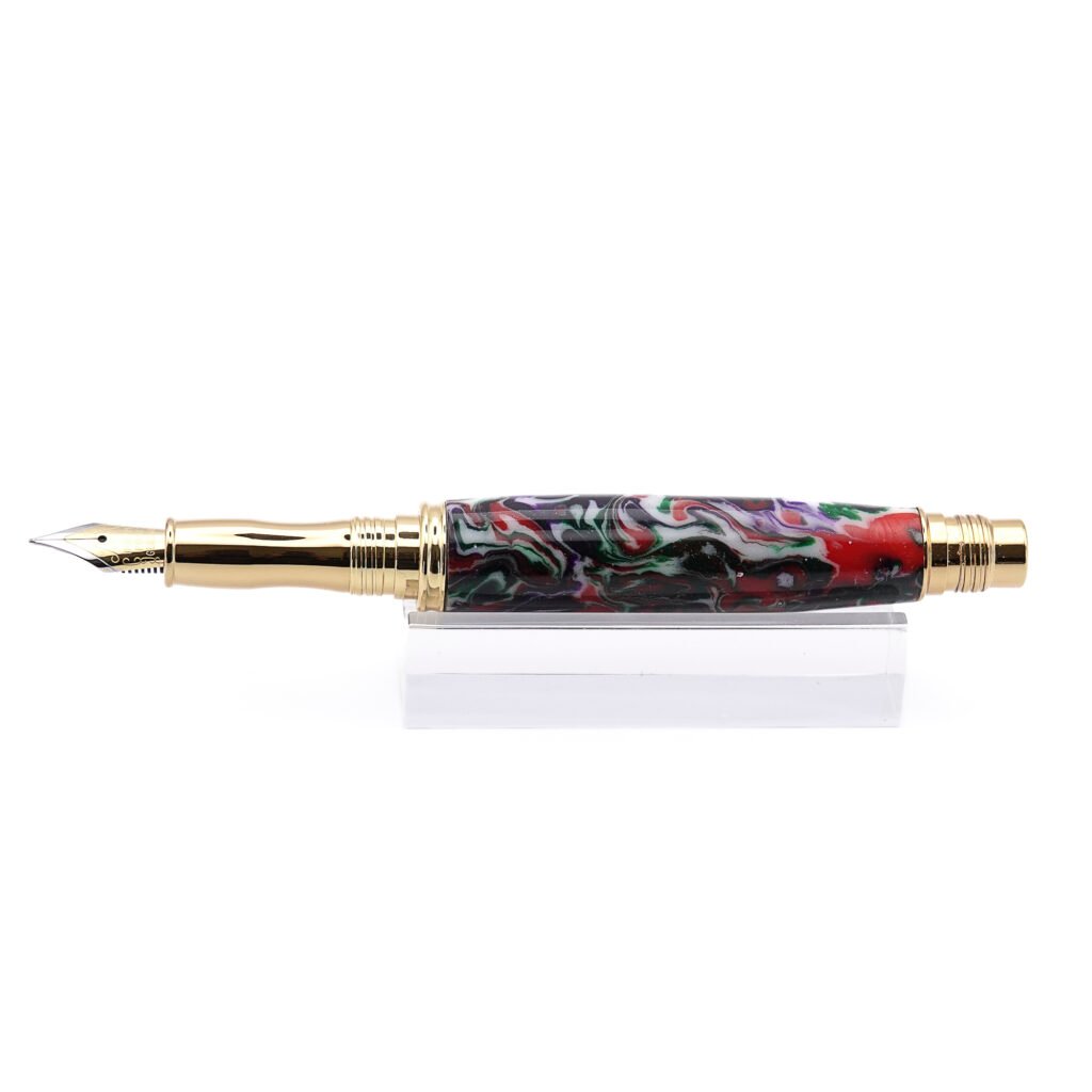 Multicoloured Fountain Pen with Gold Plated Fittings (950)