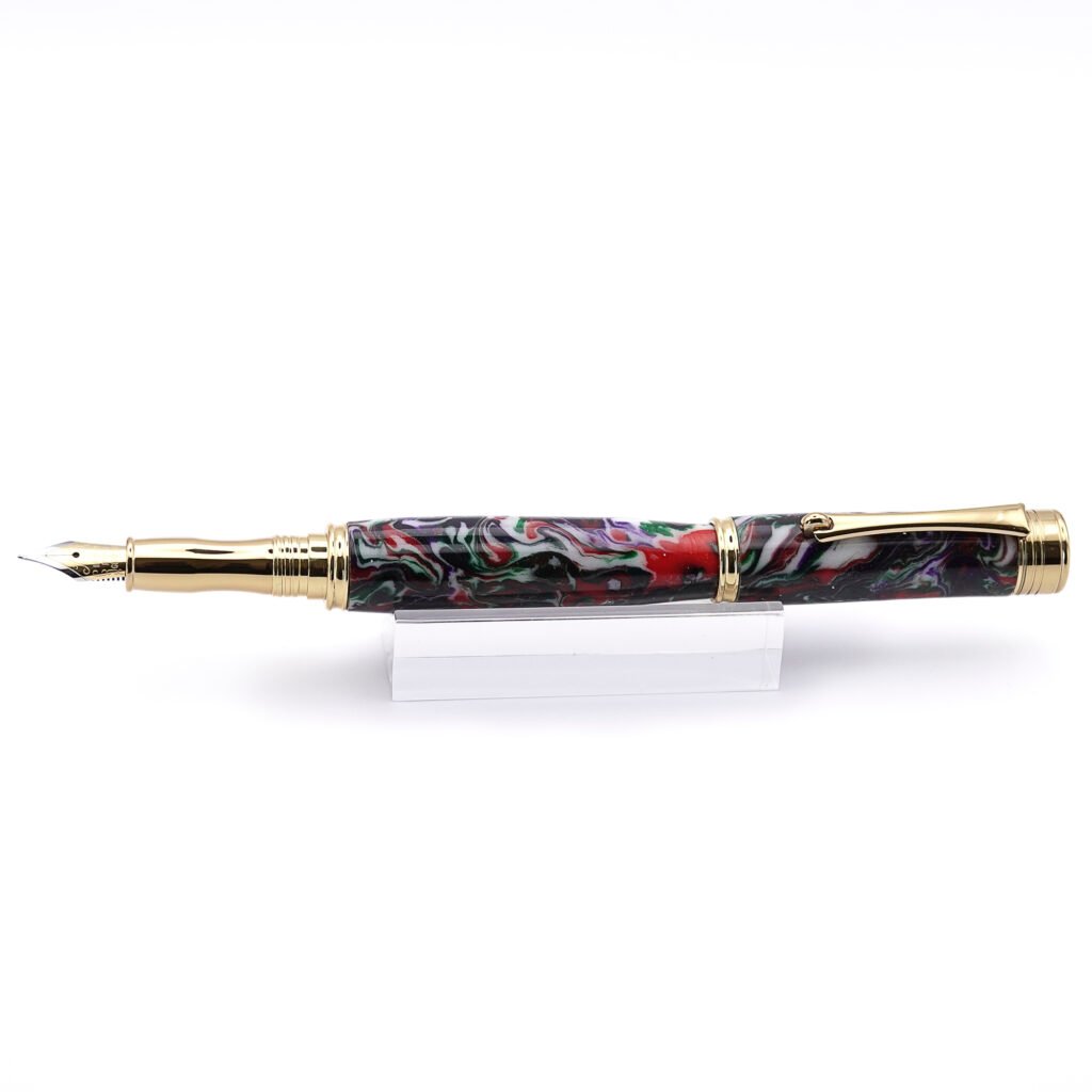Multicoloured Fountain Pen with Gold Plated Fittings (950)