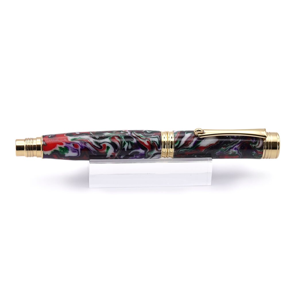 Multicoloured Fountain Pen with Gold Plated Fittings (950)