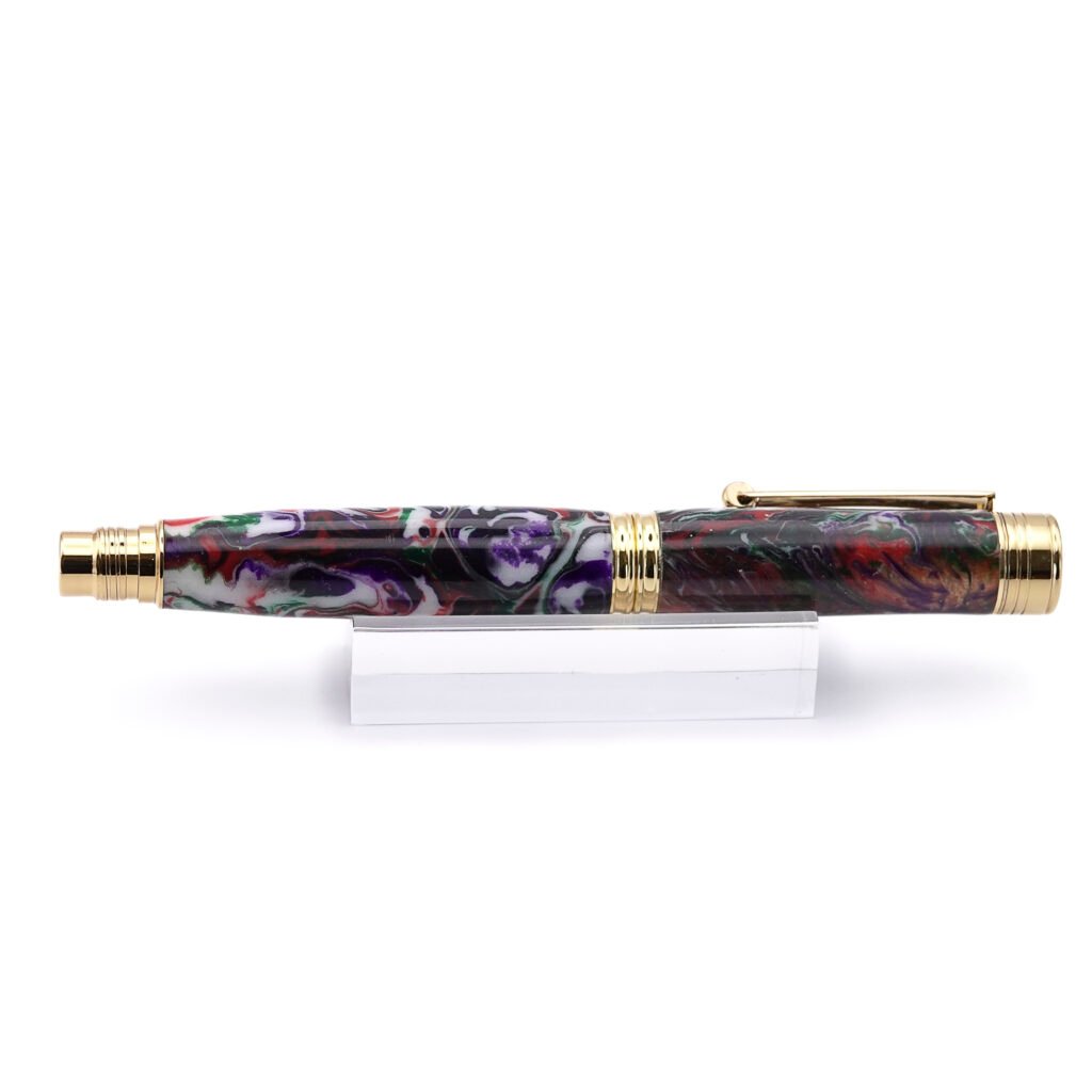 Multicoloured Fountain Pen with Gold Plated Fittings (950)
