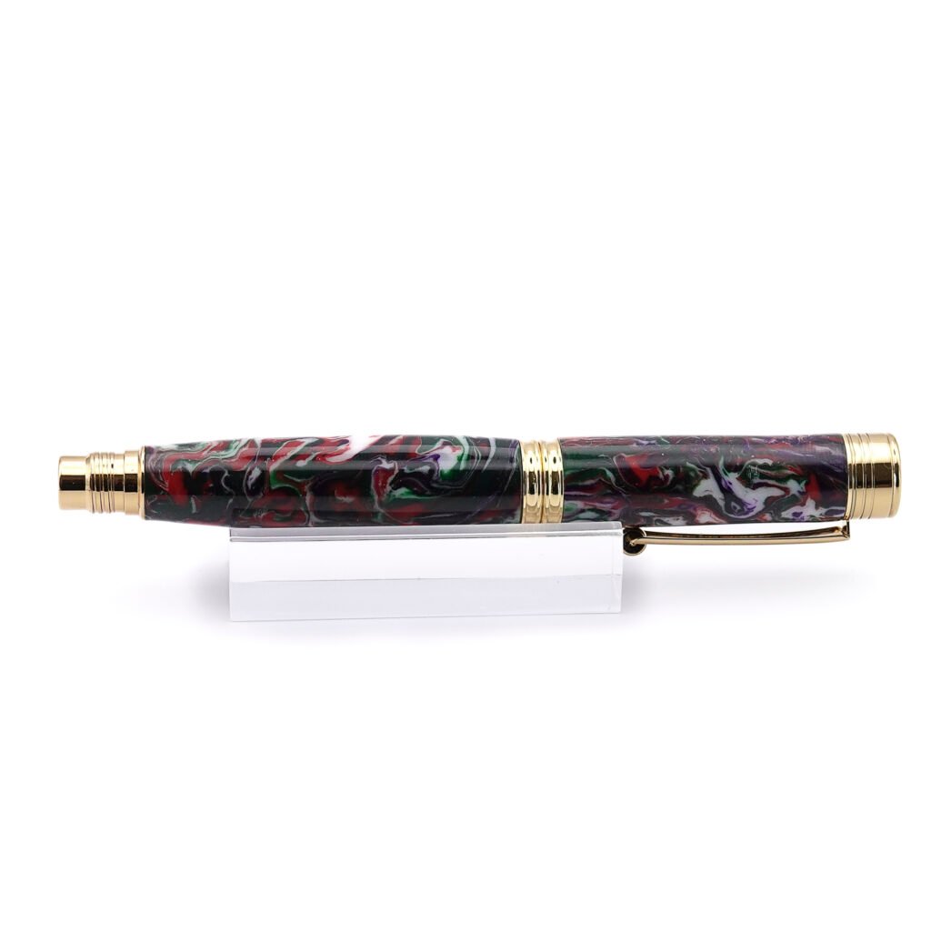 Multicoloured Fountain Pen with Gold Plated Fittings (950)