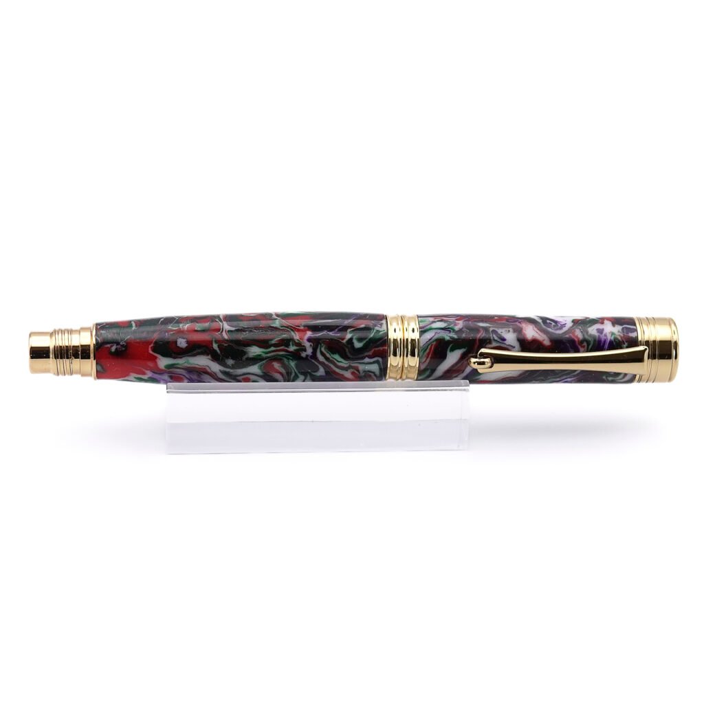 Multicoloured Fountain Pen with Gold Plated Fittings (950)
