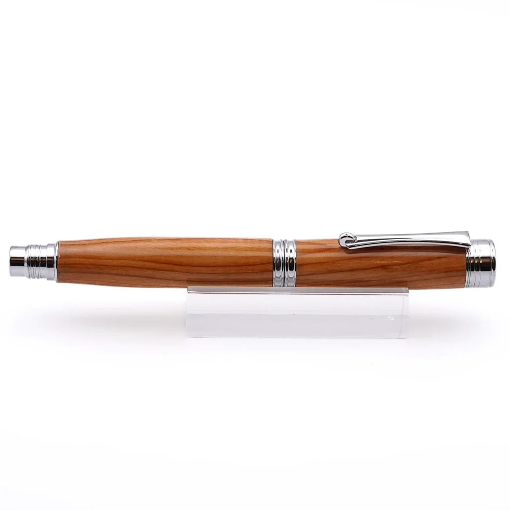 Yew Fountain Pen with Chrome Plated Fittings (958)
