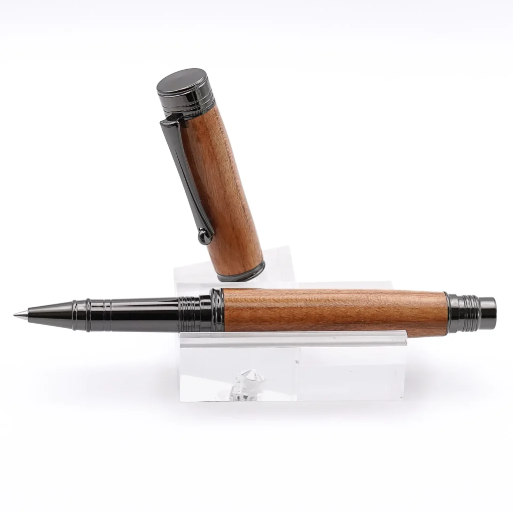 Cherry Rollerball Pen with Gun Metal Fittings (962)