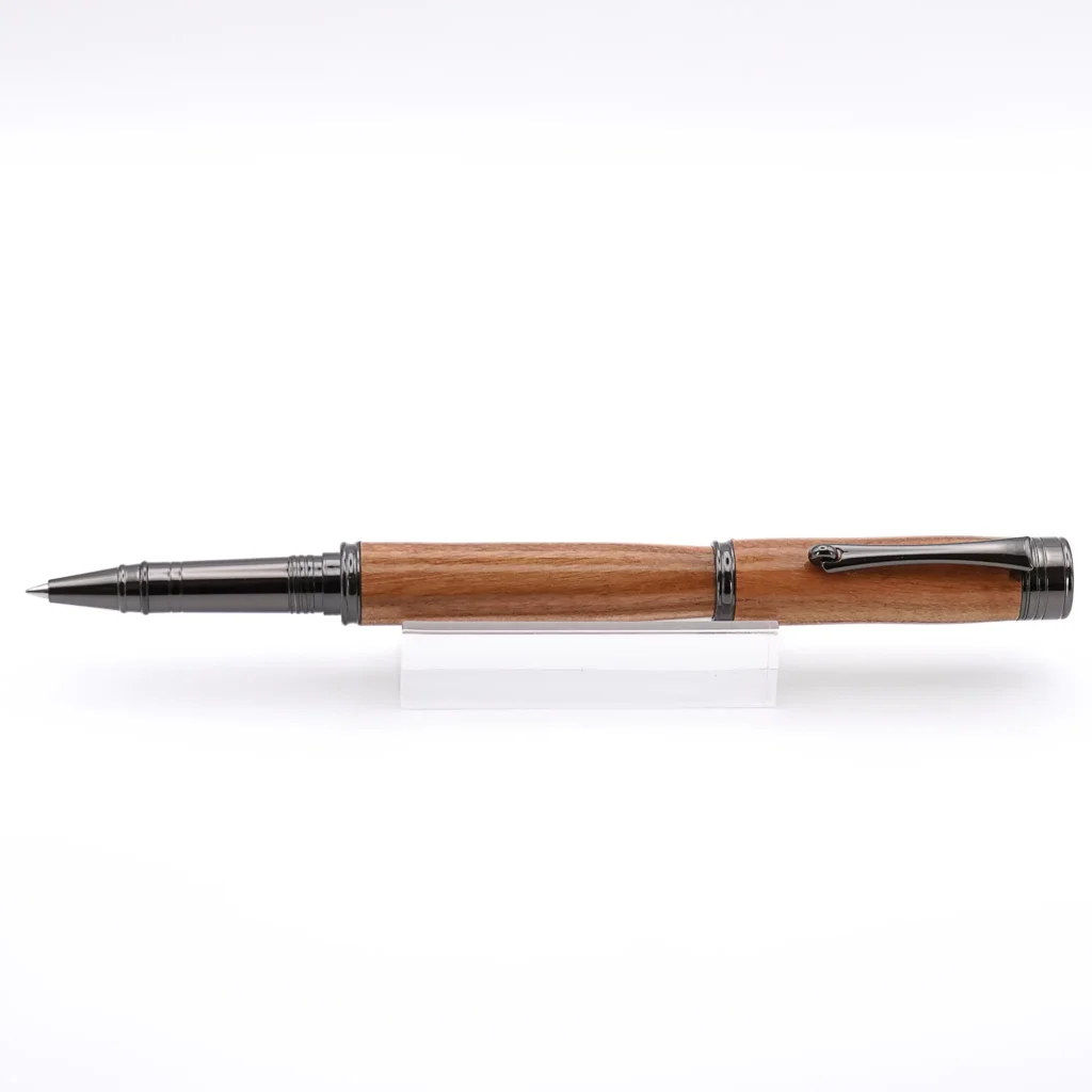 Cherry Rollerball Pen with Gun Metal Fittings (962)