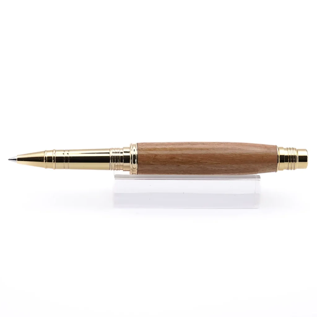 Walnut Rollerball Pen with Gold Plated Fittings (963)
