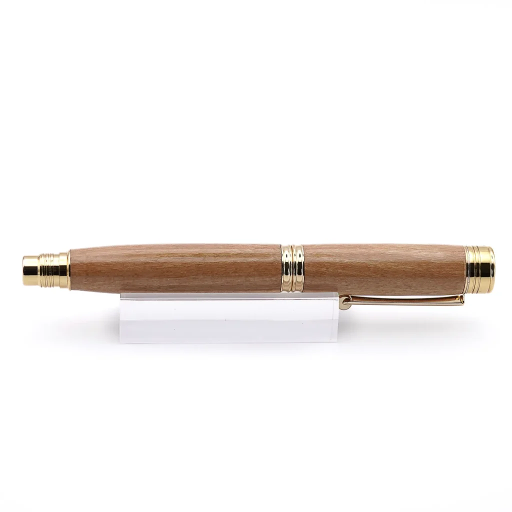 Walnut Rollerball Pen with Gold Plated Fittings (963)