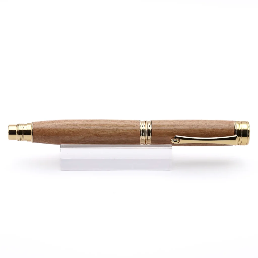 Walnut Rollerball Pen with Gold Plated Fittings (963)