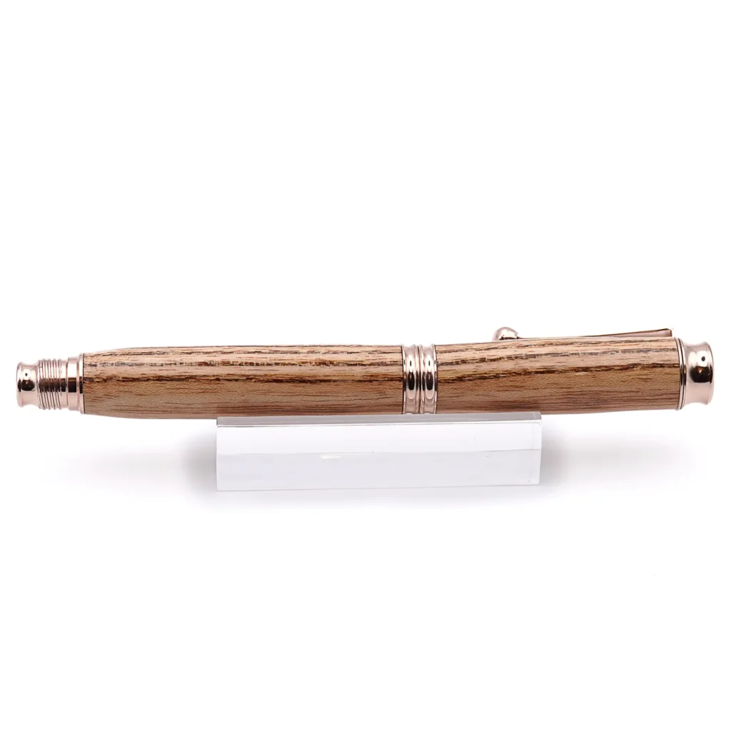 Kentucky Coffee Tree Rollerball Pen with Rose Gold Plated Fittings (964)