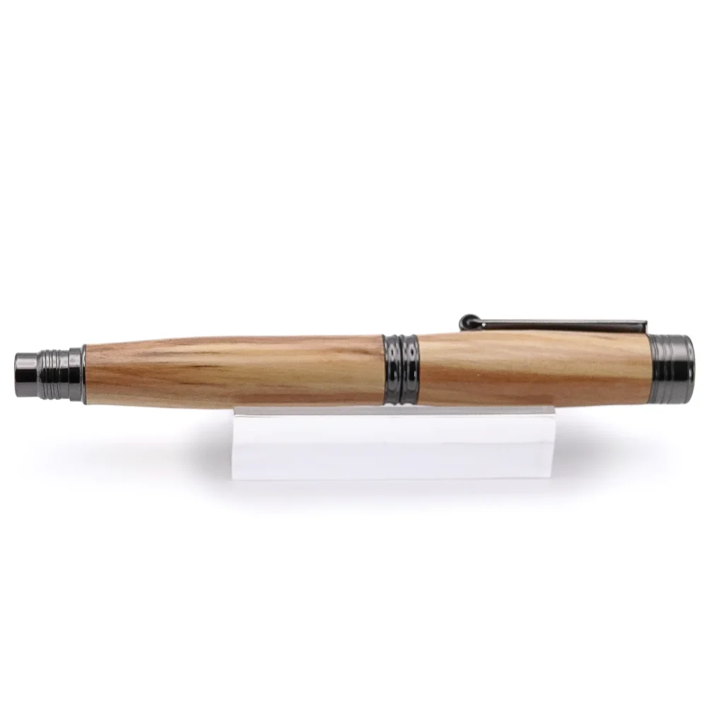 Olive Fountain Pen with Gun Metal Fittings (986)