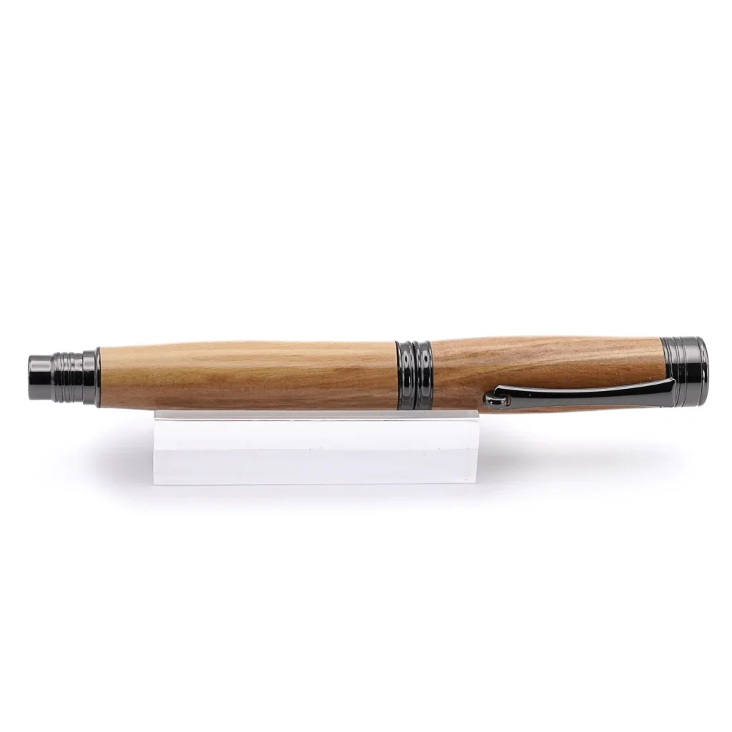 Olive Fountain Pen with Gun Metal Fittings (986)