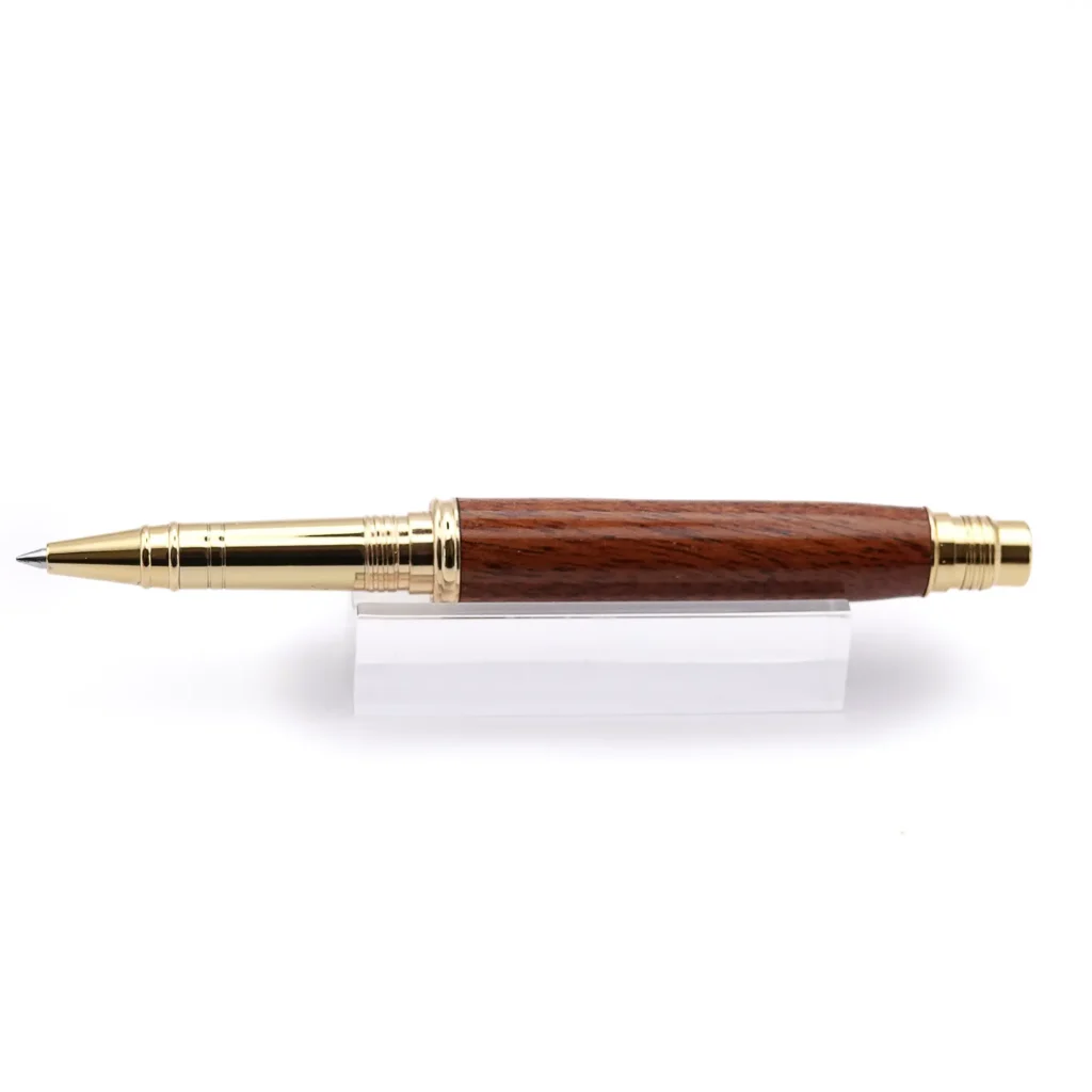 Mahogany Rollerball Pen with Gold Plated Fittings (988)