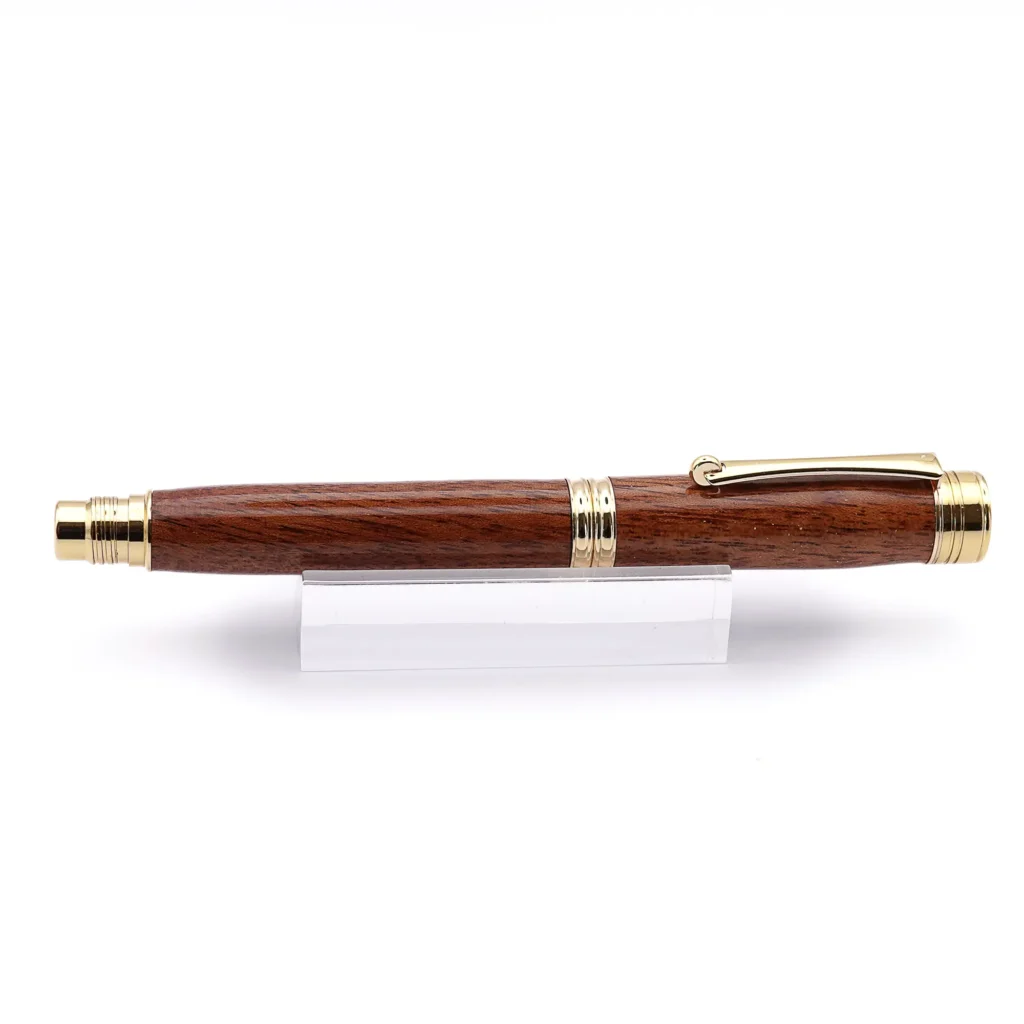 Mahogany Rollerball Pen with Gold Plated Fittings (988)