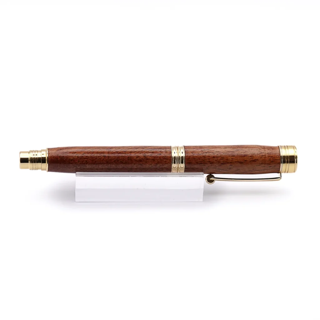 Mahogany Rollerball Pen with Gold Plated Fittings (988)