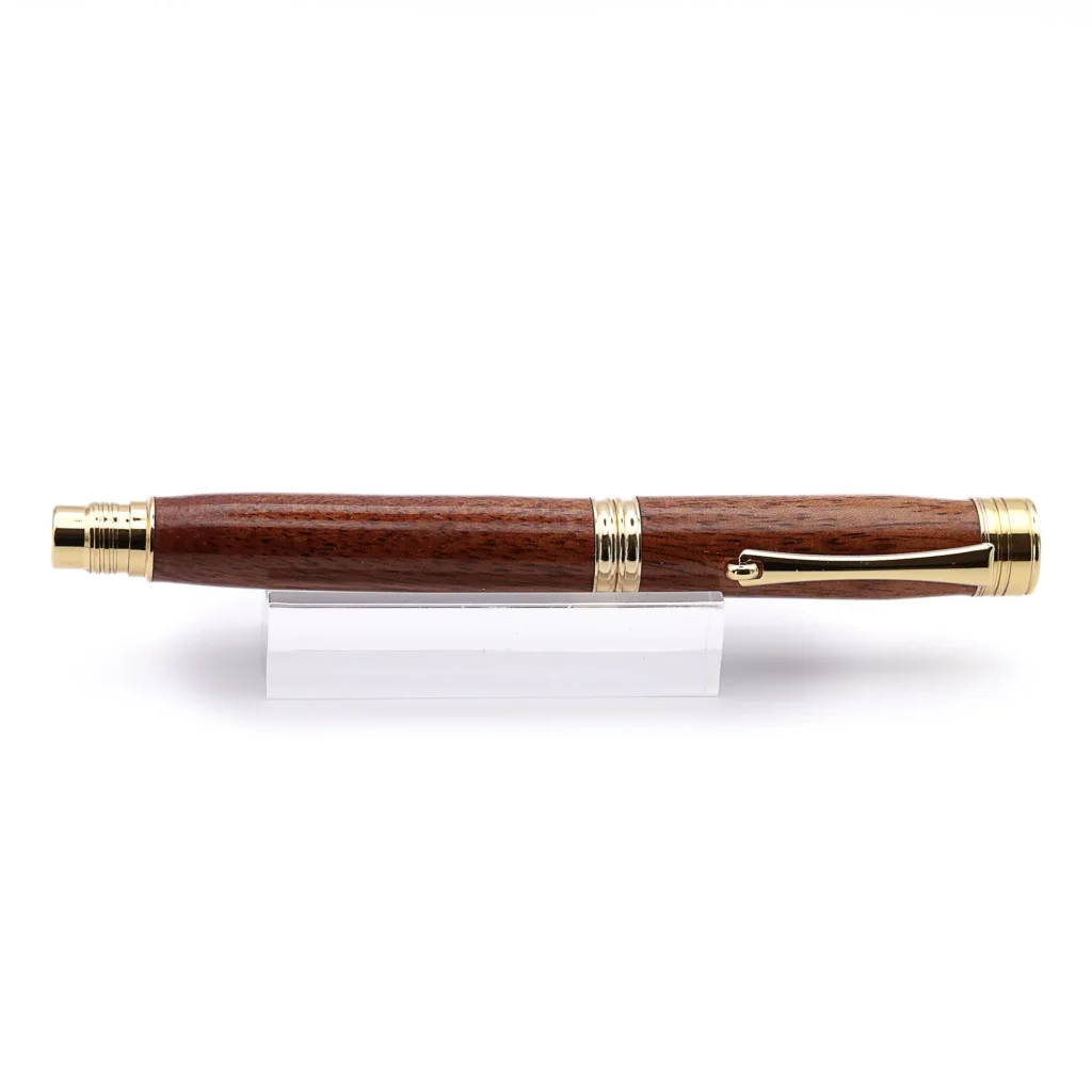 Mahogany Rollerball Pen with Gold Plated Fittings (988)