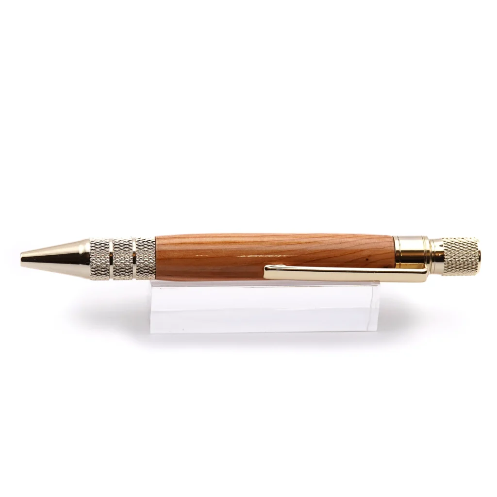 Yew Industrial Ballpoint with Gold Plated Fittings (999)