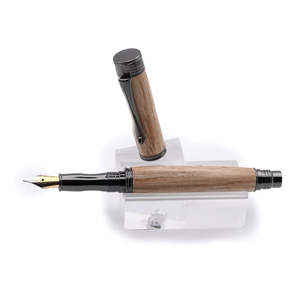 Sweet Chestnut Fountain Pen with Gun Metal Fittings (1008)