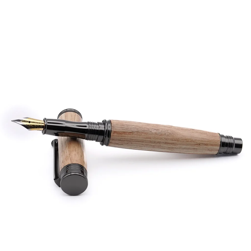 Sweet Chestnut Fountain Pen with Gun Metal Fittings (1008)
