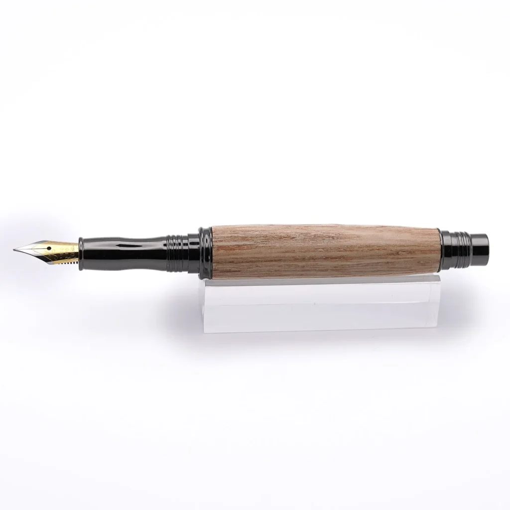 Sweet Chestnut Fountain Pen with Gun Metal Fittings (1008)
