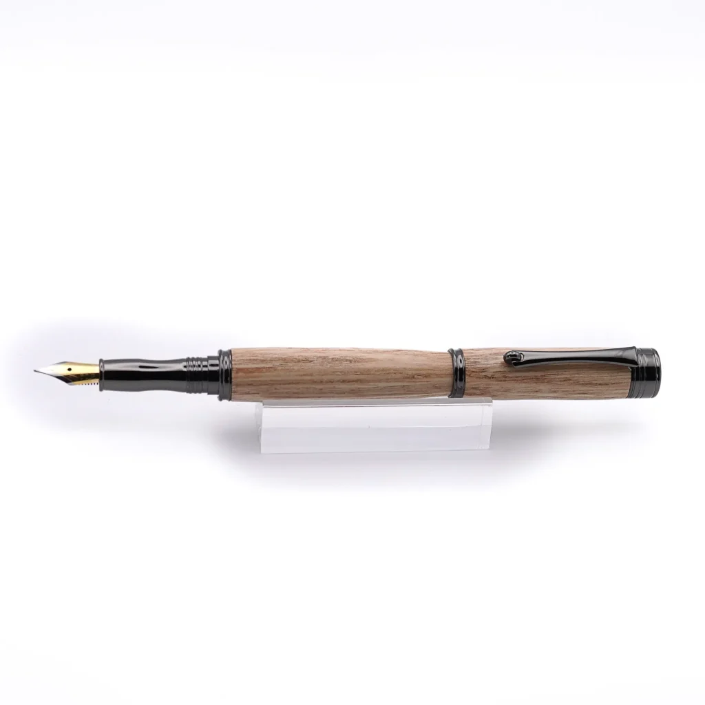 Sweet Chestnut Fountain Pen with Gun Metal Fittings (1008)