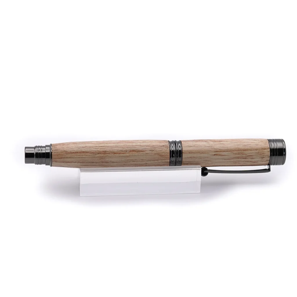 Sweet Chestnut Fountain Pen with Gun Metal Fittings (1008)