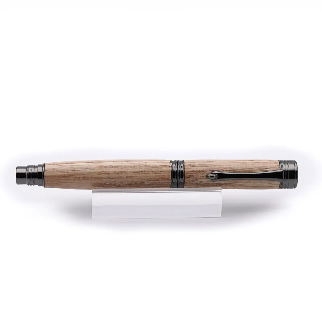 Sweet Chestnut Fountain Pen with Gun Metal Fittings (1008)