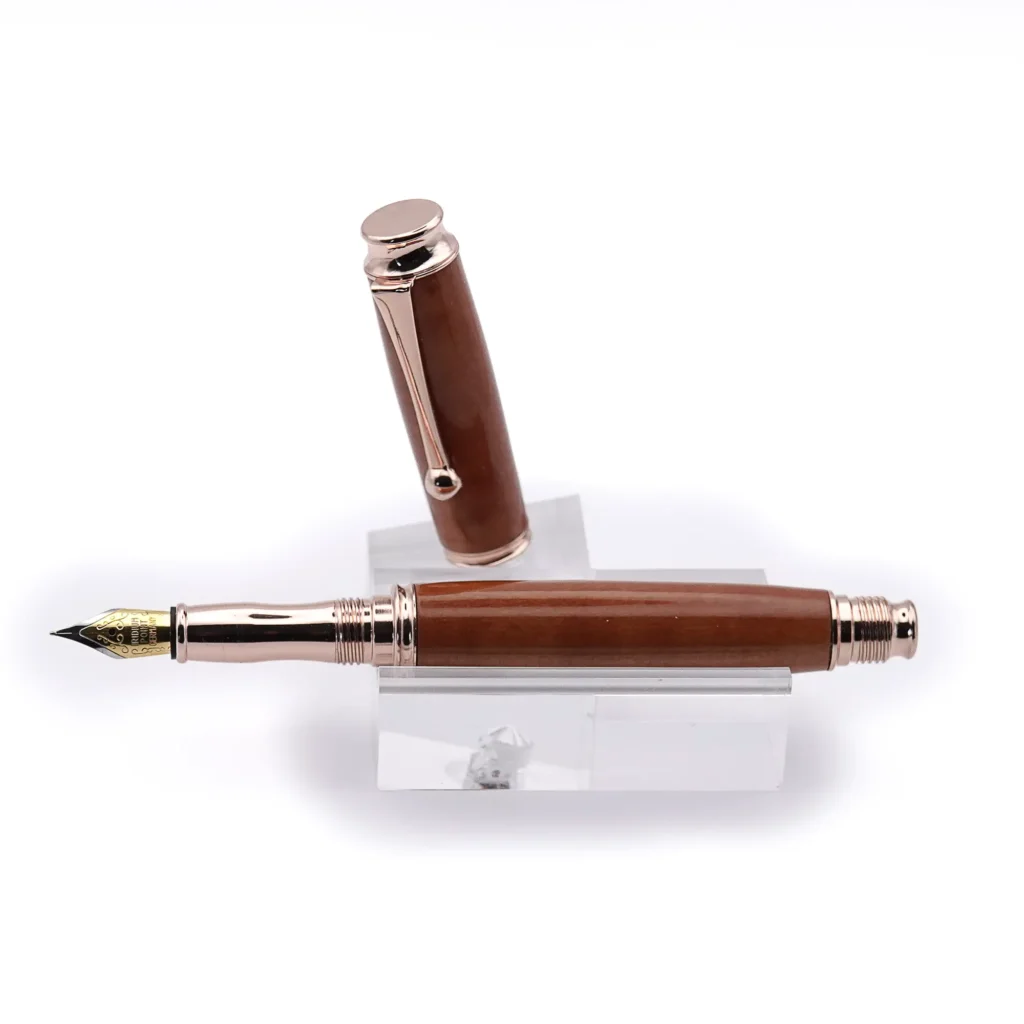 Pear Fountain Pen with Rose Gold Plated Fittings (1009)