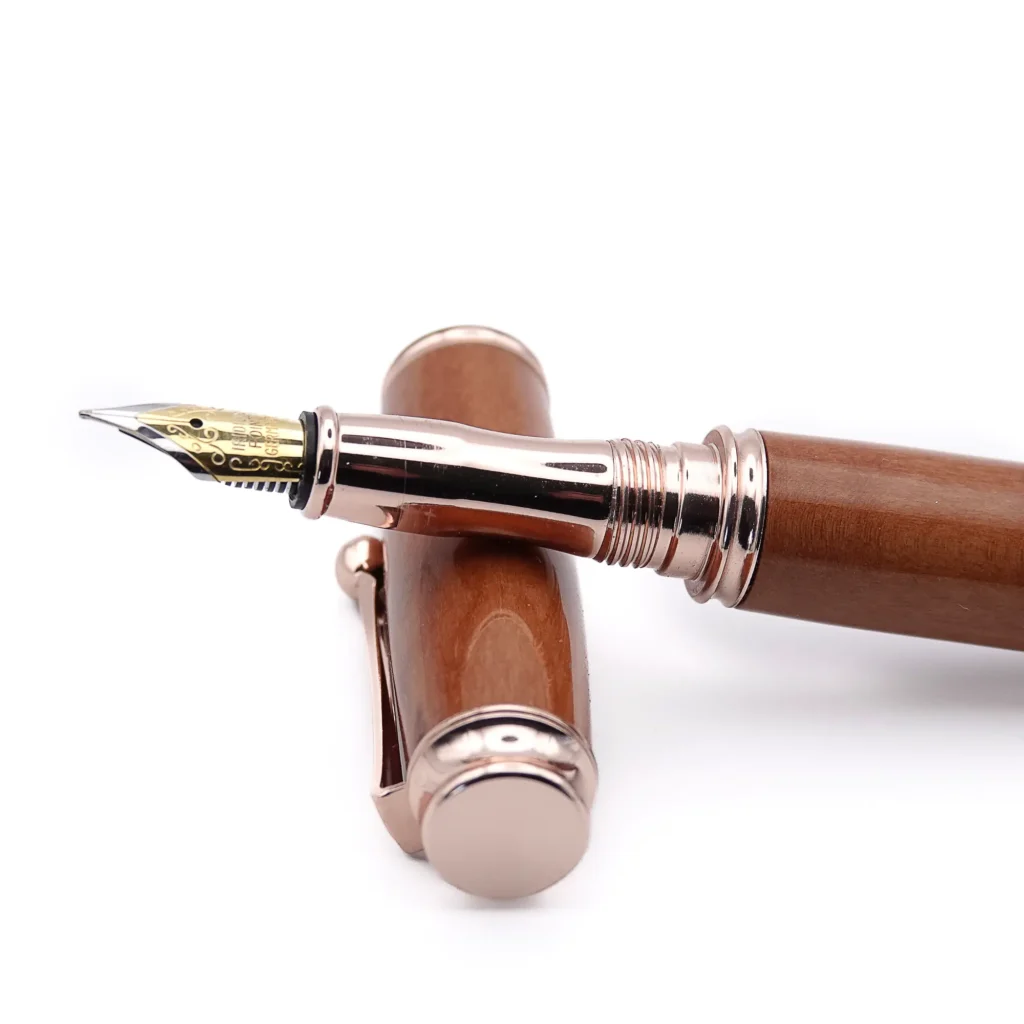 Pear Fountain Pen with Rose Gold Plated Fittings (1009)