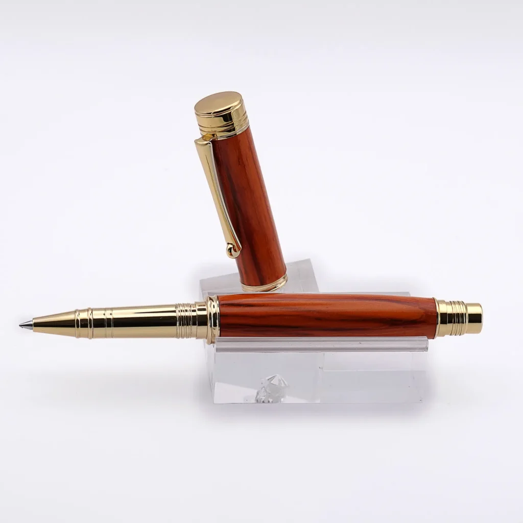 Padauk Rollerball Pen with Gold Plated Fittings (1011)