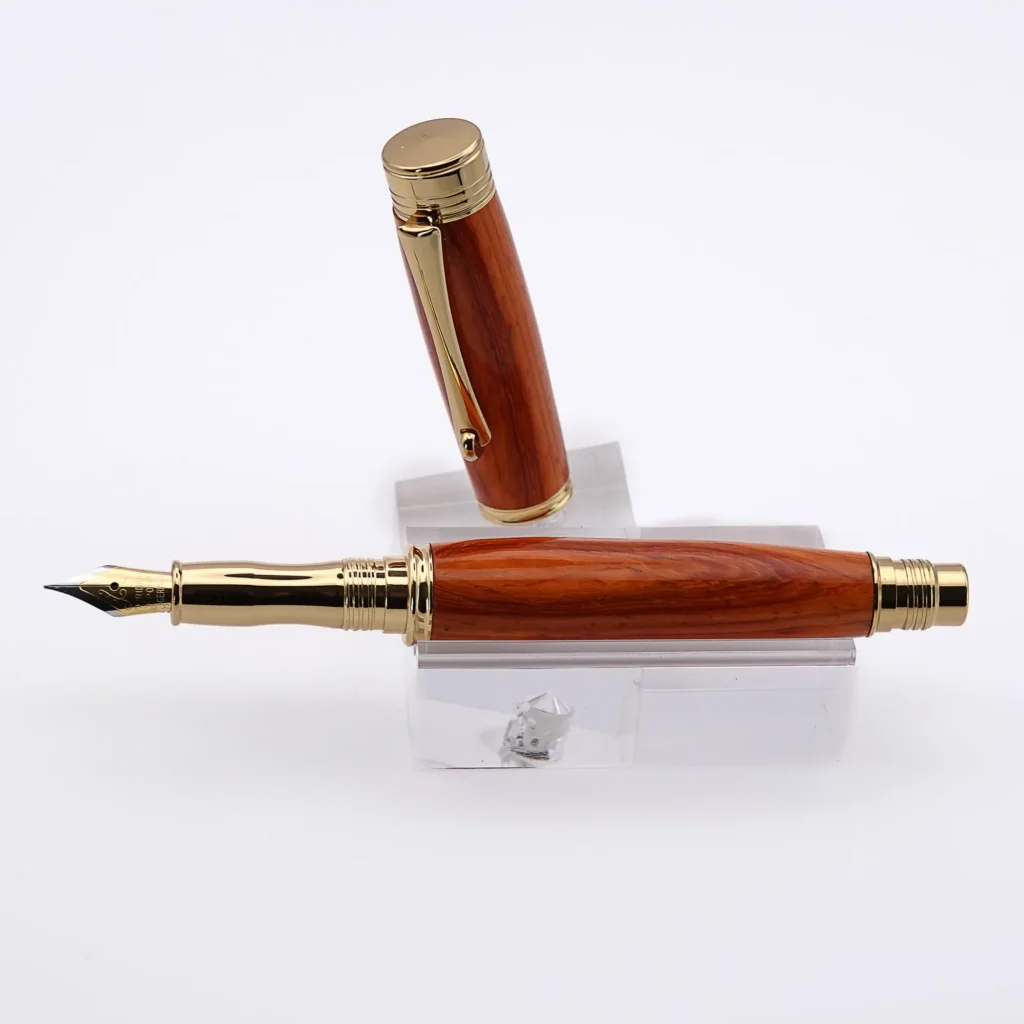 Padauk Fountain Pen with Gold Plated Fittings (1012)