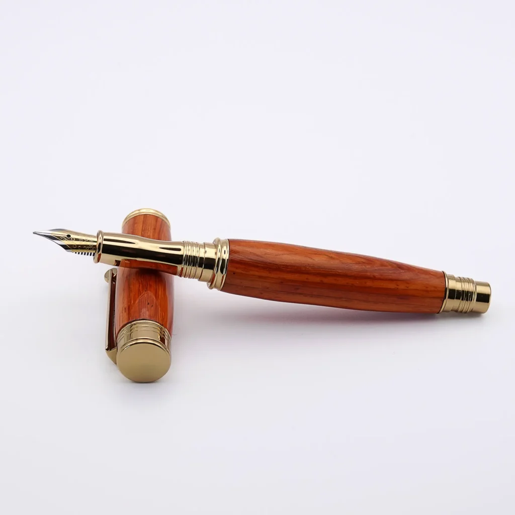 Padauk Fountain Pen with Gold Plated Fittings (1012)
