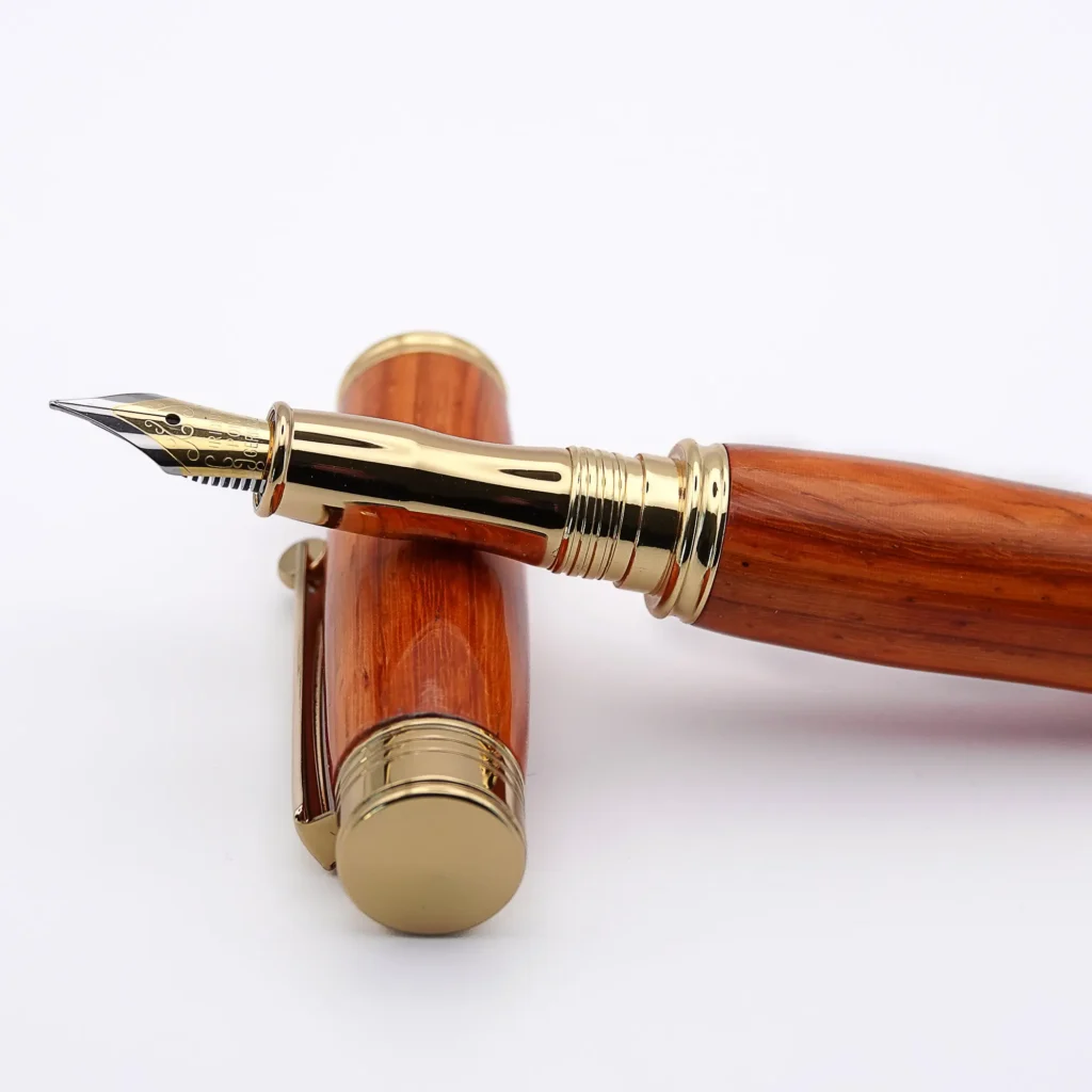 Padauk Fountain Pen with Gold Plated Fittings (1012)