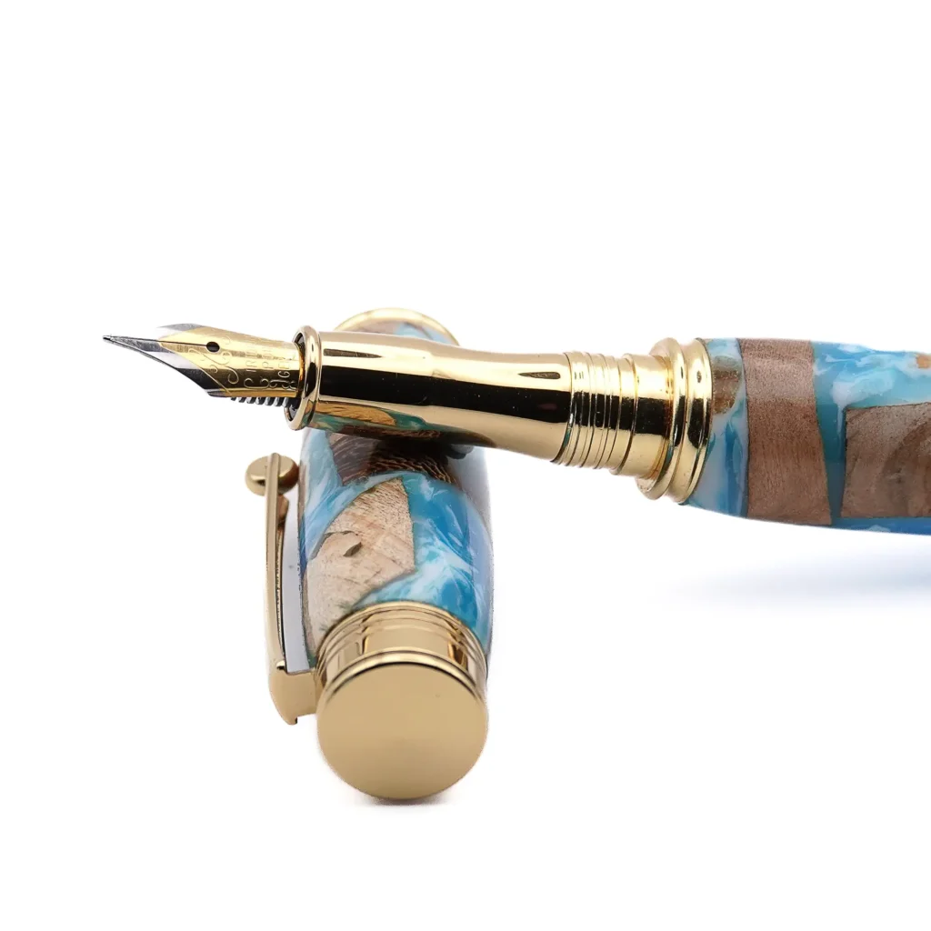 Driftwood Fountain Pen with Gold Plated Fittings (1034)