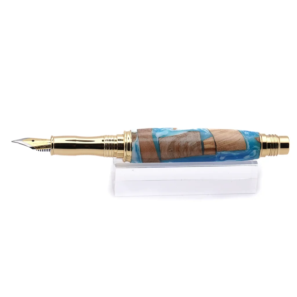 Driftwood Fountain Pen with Gold Plated Fittings (1034)