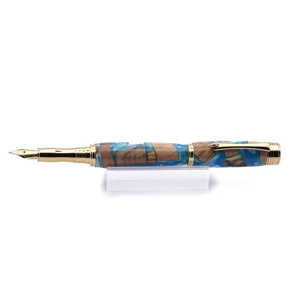 Driftwood Fountain Pen with Gold Plated Fittings (1034)