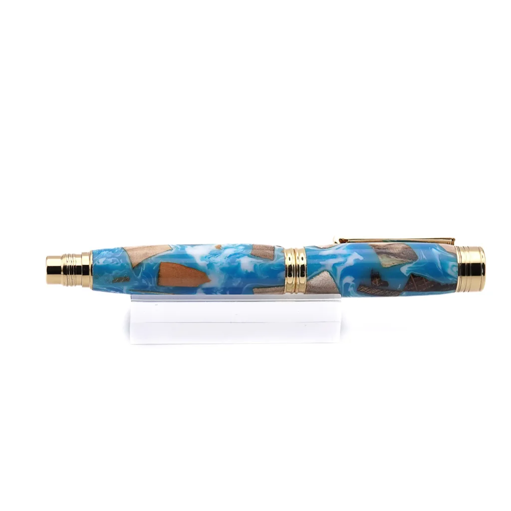 Driftwood Fountain Pen with Gold Plated Fittings (1034)