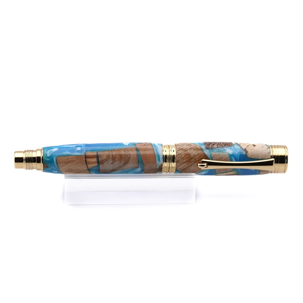 Driftwood Fountain Pen with Gold Plated Fittings (1034)