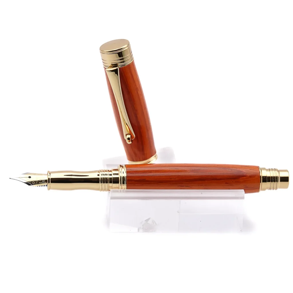Padauk Fountain Pen with Gold Plated Fittings (1048)