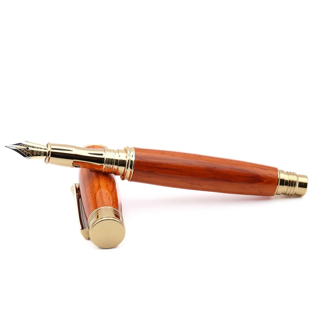 Padauk Fountain Pen with Gold Plated Fittings (1048)